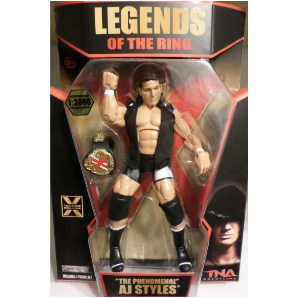 AJ STYLES Legends Action Figure w/ X-Division belt (ONLY 3000 Made) w/ FREE SHIPPING