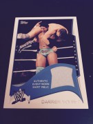 DARREN YOUNG 2014 WWE Topps Event Worn Shirt Card (FREE SHIPPING)