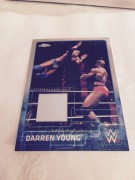 DARREN YOUNG 2015 WWE Topps Chrome Authentic Event-Used Shirt Relic Card (FREE SHIPPING)