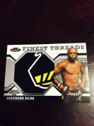 Anderson Silva 2011 UFC Finest 3 Color JUMBO Threads Relic Card (FREE SHIPPING)