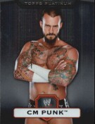 CM PUNK 2010 WWE Topps Platinum Card (FREE SHIPPING)